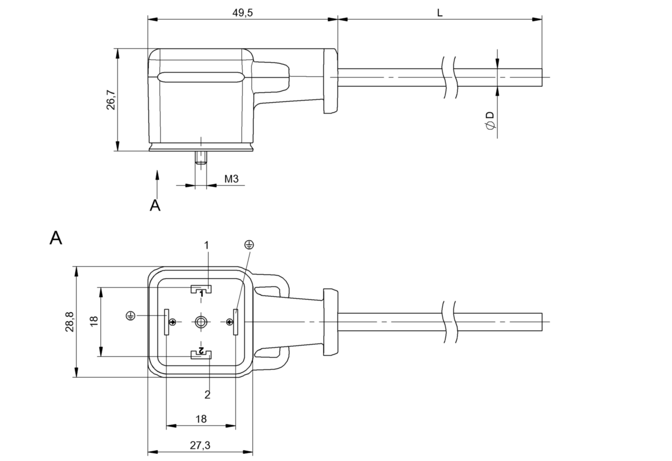 Разъем с кабелем Balluff BCC VA04-0000-10-053-VX8350-100