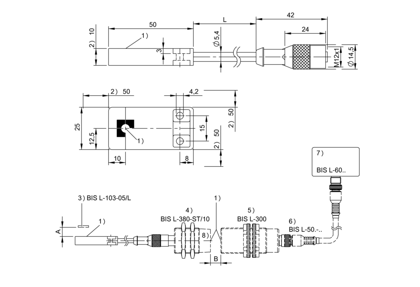 RFID Антенна Balluff BIS L-380-05/BU-PU1-00,5