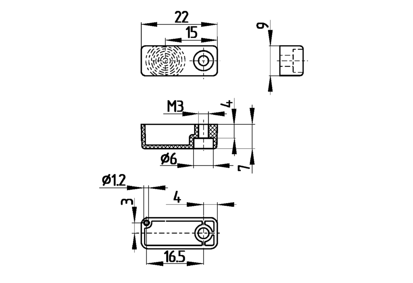 Магнитный датчик безопасности Balluff BID Q02K-4R300