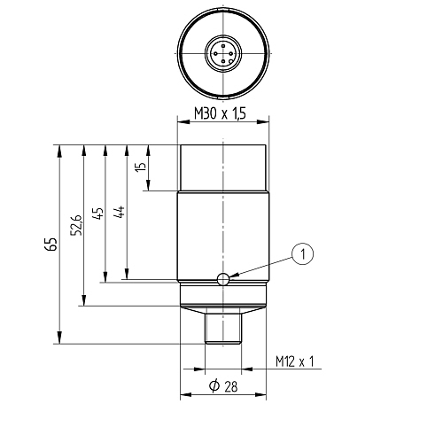 Индуктивный датчик расстояния Wenglor IX130RM65MG3