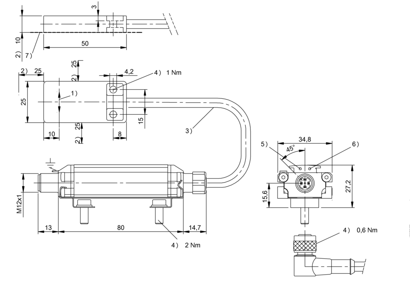 RFID головка чтения/записи Balluff BIS VM-352-001-S4