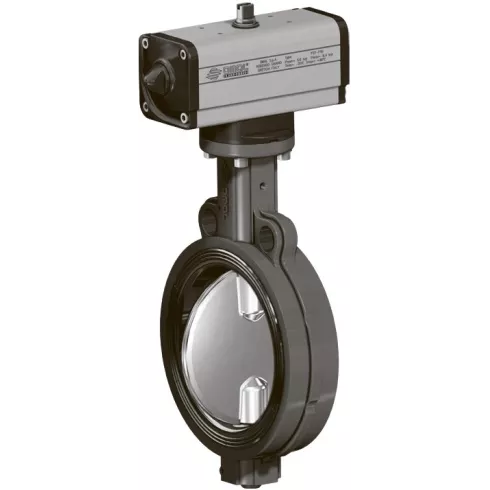 Затвор дисковый поворотный межфланцевый Camozzi 375 - 376 - 377 SG376XE71