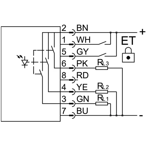 Датчик цвета Festo SOEC-RT-Q50-PS-S-7L