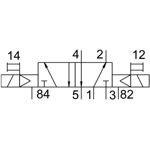Распределитель с электромагнитным управлением Festo VUVS-L20-B52-D-G18-F7