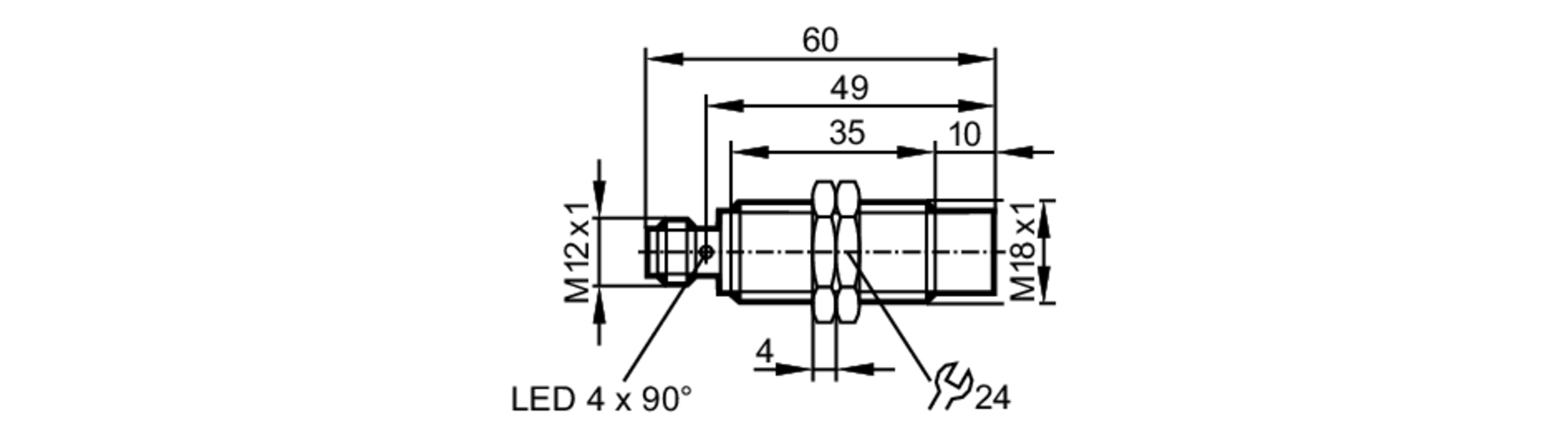 Индуктивный датчик безопасности IFM Electronic GG854S