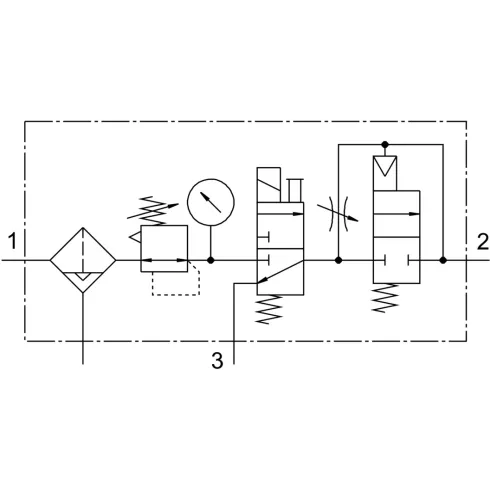 Блок подготовки воздуха Festo LFR-1/4-D-MINI-KD-A