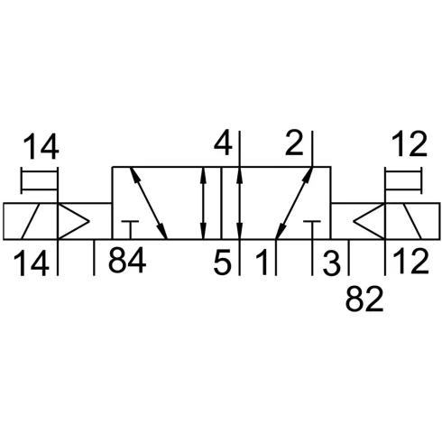 Распределитель с электромагнитным управлением Festo JMVH-5-3/8-S-B