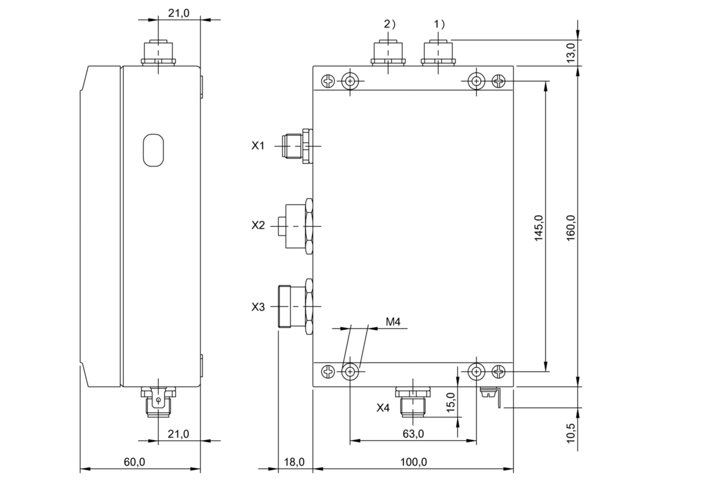 Блок обработки RFID Balluff BIS M-6023-025-050-03-ST13
