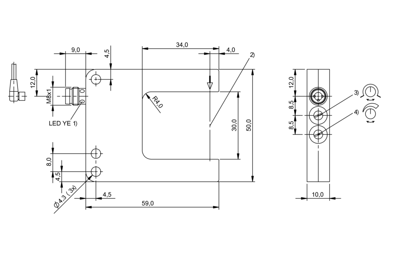 Щелевой датчик Balluff BGL 30A-001-S49