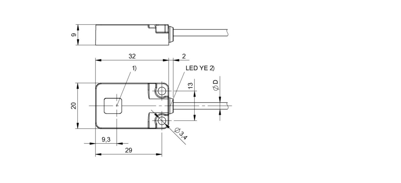 Оптический датчик Balluff BOS R01E-PO-KE20-02