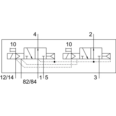 Распределитель с электромагнитным управлением Festo VMPA14-M1H-N-PI