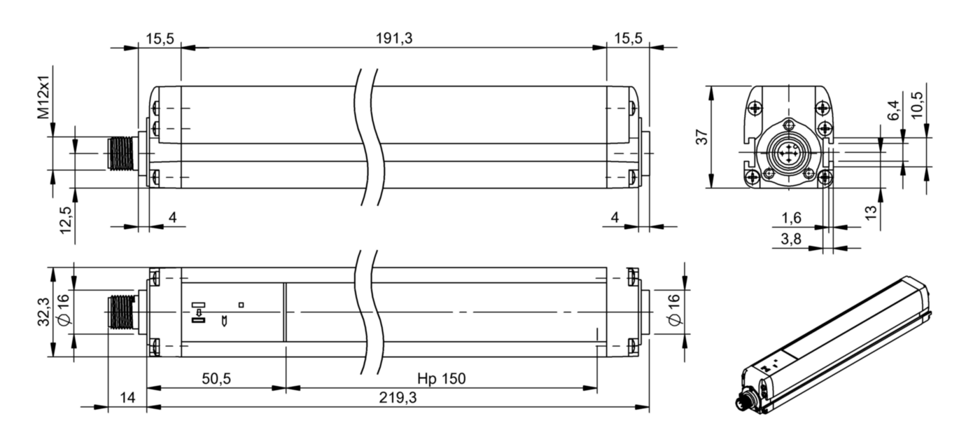 Многолучевой барьер безопасности Balluff BLG 4A-015-600-014-O01-SX