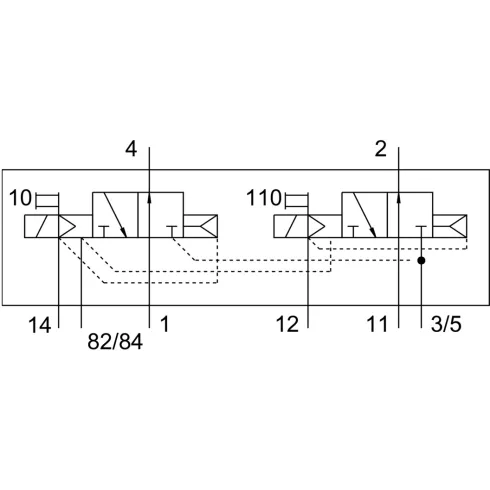 Распределитель с электромагнитным управлением Festo CPV10-M1H-2X3-OLS-M7