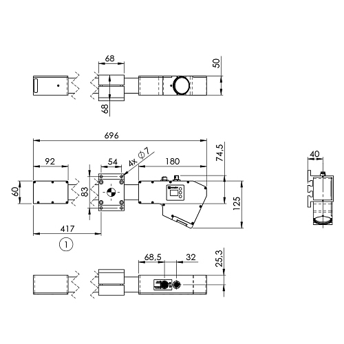 Датчик профиля Wenglor OPT3042