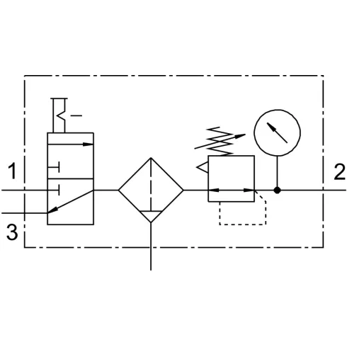 Блок подготовки воздуха Festo LFR-3/8-D-MIDI-KC
