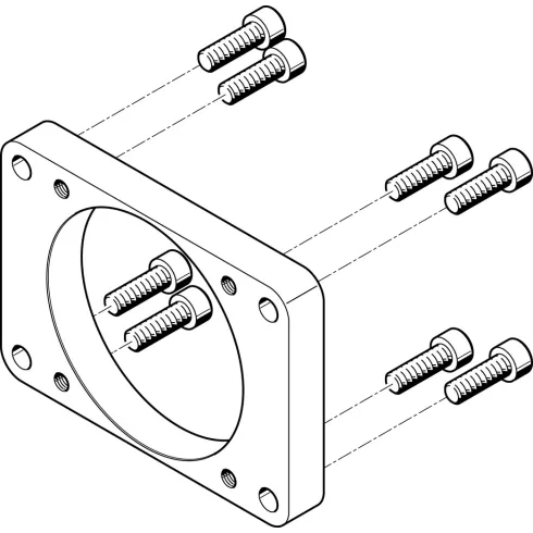 Фланец электродвигателя Festo EAMF-A-95B-100A