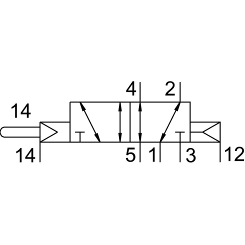 Нажимной распределитель Festo VMEF-SCZ-M52-E-G18
