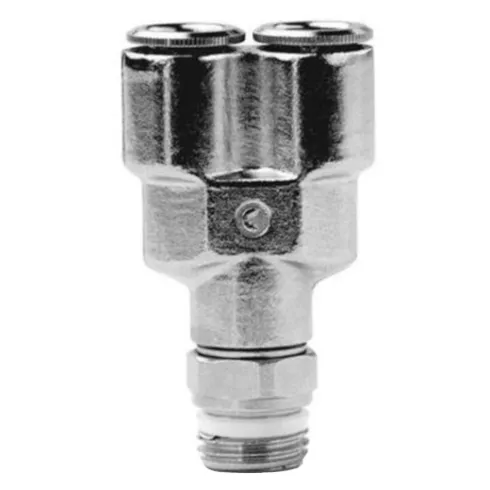 Тройник цанговый с резьбой переходной E.MC EMW-10-01G