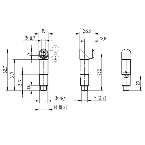 Оптический датчик Wenglor EW98PC3