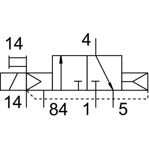 Распределитель с электромагнитным управлением Festo CPVSC1-M1LH-K-T-Q3C