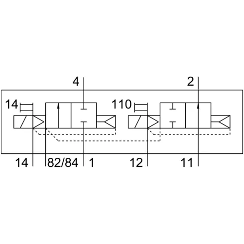 Распределитель с электромагнитным управлением Festo CPV10-M1H-2OLS-2GLS-M7-B-EX
