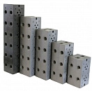 Плита для распределителей и клапанов, двухместная DUPLOMATIC MS S.p.a. EM207/2Y, CETOP 07, порты с боковой стороны