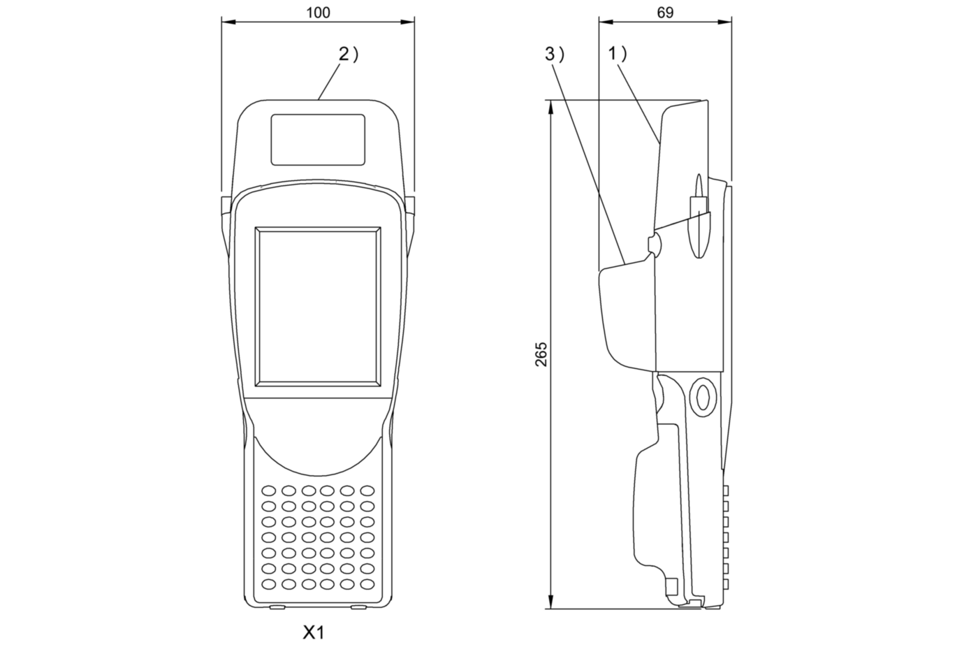 RFID портативный прибор чтения-записи Balluff BIS M-870-1-008-X-004