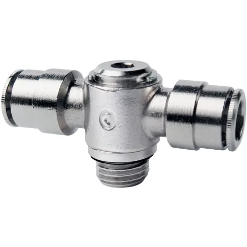 Тройник цанговый с резьбой Camozzi 6632-8-1/8