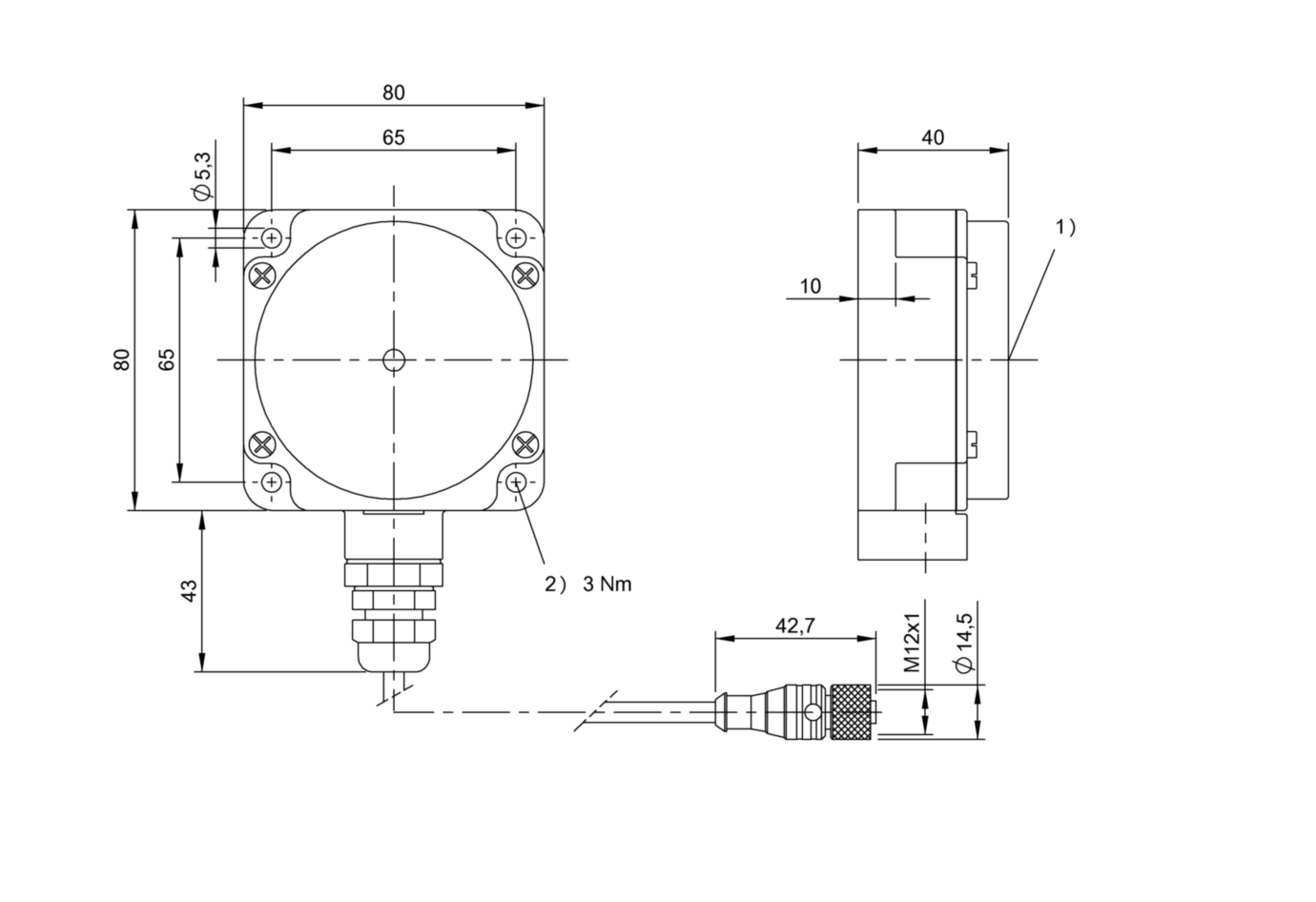 RFID головка чтения/записи Balluff BIS C-315-PU1-01