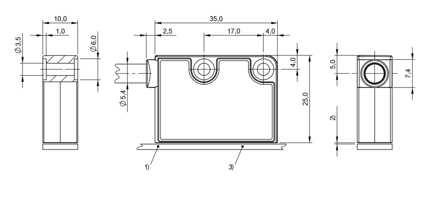 Магнитный энкодер Balluff BML-S2B0-Q61F-M400-H0-KA10