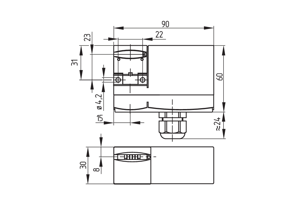 Дверной выключатель безопасности Schmersal AZM170-11ZRK-2197-24VAC/DC