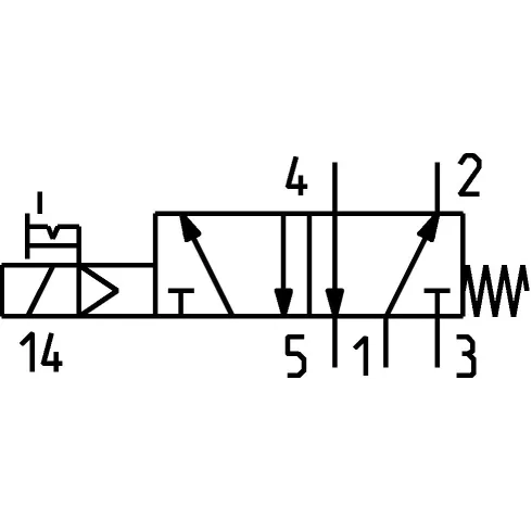 Распределитель с электромагнитным управлением Camozzi 452N-015-22IM