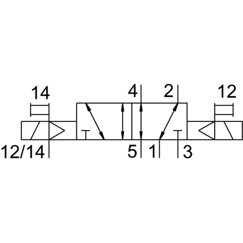 Распределитель с электромагнитным управлением Festo VUVG-L18-B52-ZT-G14-1P3
