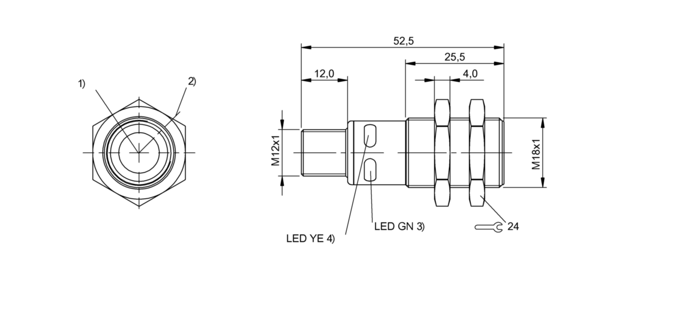 Ультразвуковой датчик Balluff BUS M18M1-GPXI-12/100-S92G