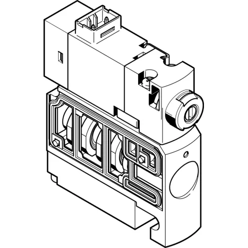Распределитель с электромагнитным управлением Festo CPVSC1-M1LH-K-T-Q3C