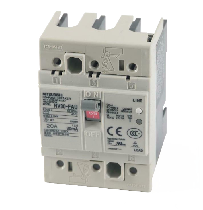 NV30-FAU 3P 20A 100-240V 30MA W