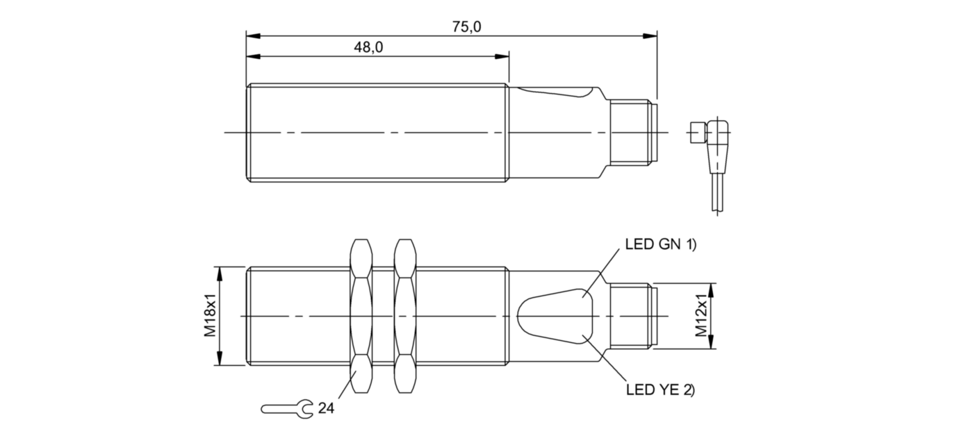 Оптический датчик Balluff BOS 18M-PS-ID24-S4