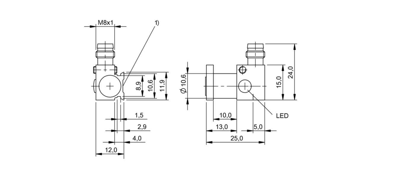 Магнитный датчик для цилиндра Balluff BMF 32M-NS-C-2-S49