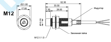 Индуктивный датчик Delta Electronics IS-N1208-BNCB2