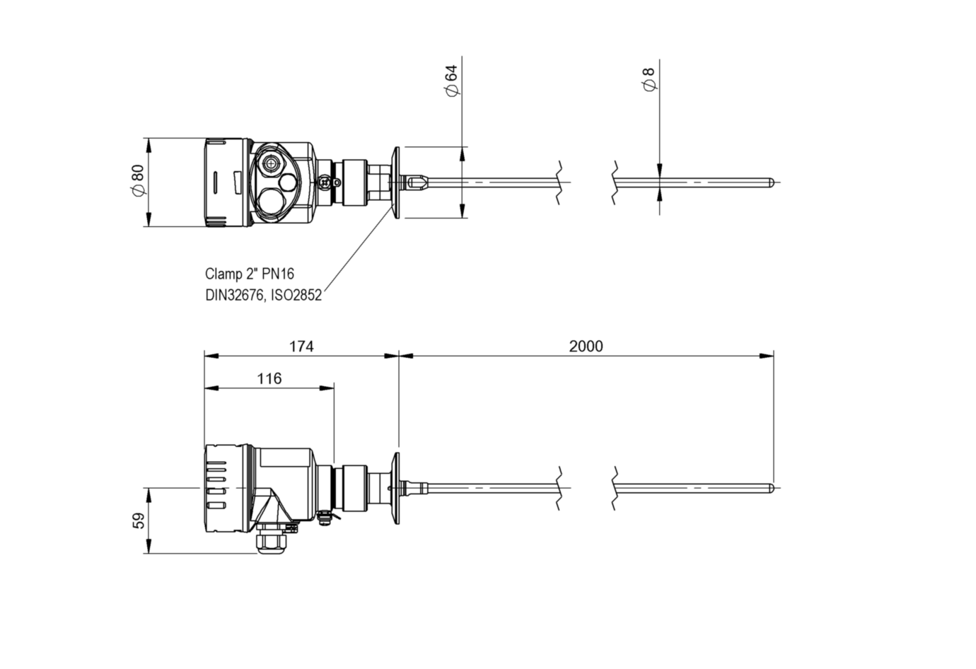 Радарный уровнемер Balluff BMD 1HLA-2000/41C-AE520A-KM20K