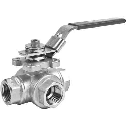 Кран шаровой 3-ходовой Camozzi 3WAYT316-PPM050