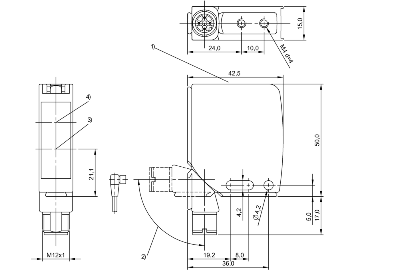 Оптический датчик Balluff BOS 21M-PUS-RV13-S4