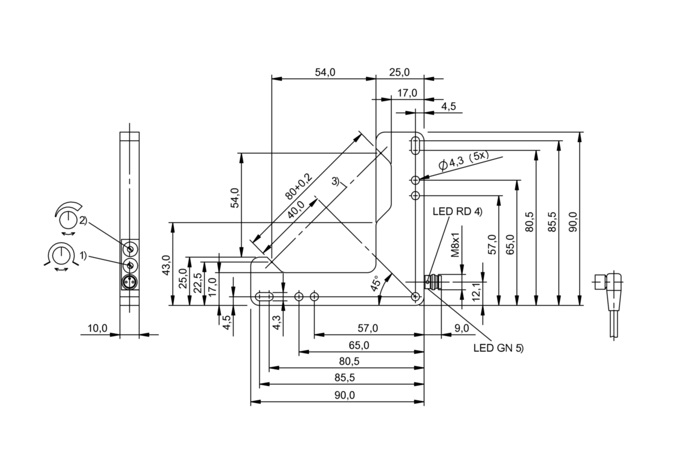 Щелевой датчик Balluff BWL 5454D-I011-S49
