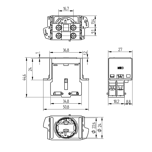 Блок контактов Wenglor SC20I01S