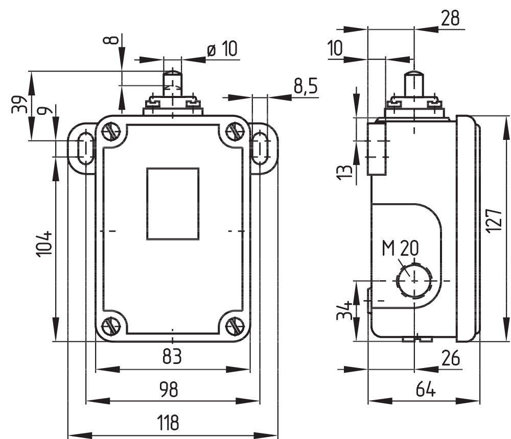 Kонцевой выключатель Schmersal TL452-02Y