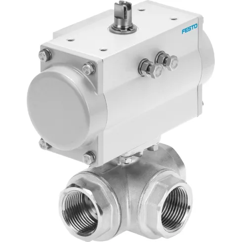 Шаровой кран с приводом Festo VZBM-A-3/4 Ру25 Ду20 (PN25 DN20)