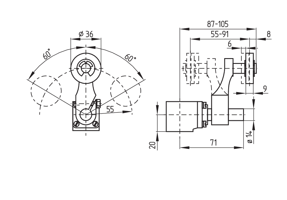 Kонцевой выключатель Schmersal TL 461-13Y