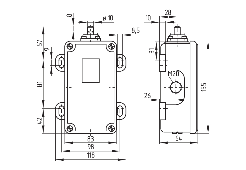 Kонцевой выключатель Schmersal TL 461-13Y