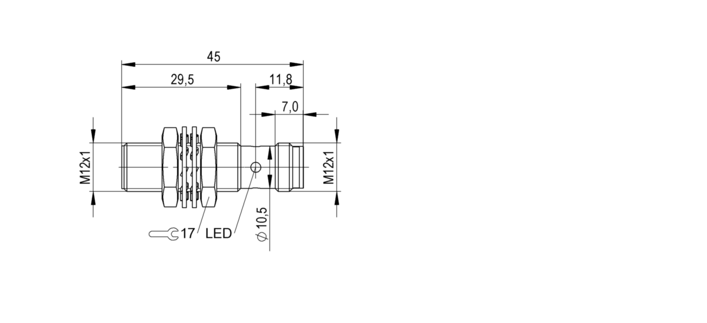Индуктивный датчик расстояния Balluff BAW M12ME-UAC35C-S04G