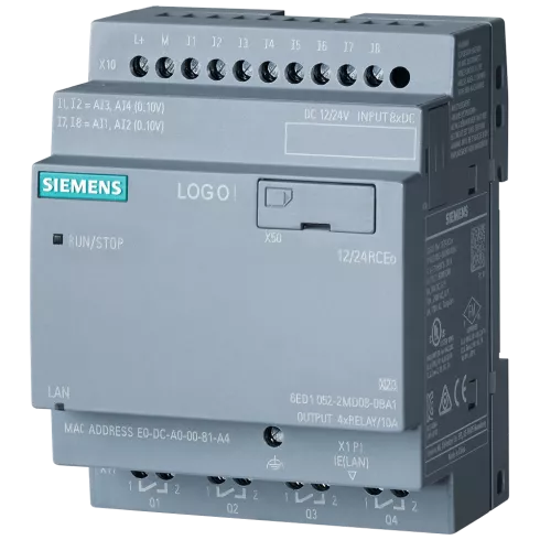 Логический модуль LOGO! 12/24RCEO Siemens 6ED10522MD080BA1